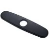 Bathroom Kitchen Tap Deck 10 Matt White Badge Kitchen Plate For 1 Or 3 Holes, 1 Room, Black