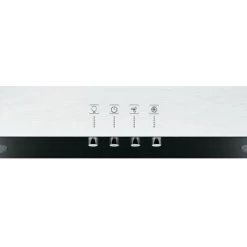 Hotpoint Angled Cooker Hood Kitchen Extractor Fan In Black / SS - PHVP 6.6F LM K -Kitchen Supplies Discount Store 78211309 3