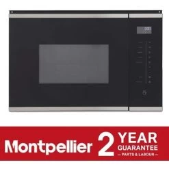 Built-in Microwave Oven With Grill In Black, 25L 900W - Montpellier MWBI73B -Kitchen Supplies Discount Store 80334023 5