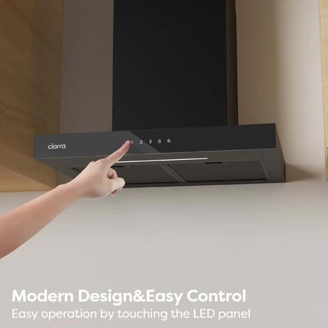 CIARRA 4 Speeds Class A++ 650m3/h Touch Control Chimney Cooker Hood 60cm -CD6102B 4 CIARRA 4 Speeds Class A++ 650m3/h Touch Control Chimney Cooker Hood 60cm -CD6102B - Image 2