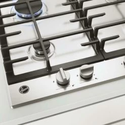 Hoover 60cm 4 Burner Gas Hob In Stainless Steel, Cast Iron Grids - HHG6BRK3X -Kitchen Supplies Discount Store 86105410 5
