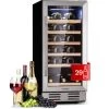 Klarstein Vinovilla 29 Built-In Wine Fridge 81 L / 29 Bottles 1 Zone Glass Door Stainless Steel -Kitchen Supplies Discount Store 92526667 1