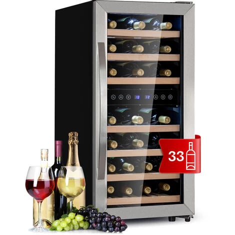 Klarstein Vinamour 33 Duo Wine Fridge 2 Zones 89 L / 33 Bottles 5-18°C Touch 3 Klarstein Vinamour 33 Duo Wine Fridge 2 Zones 89 L / 33 Bottles 5-18°C Touch