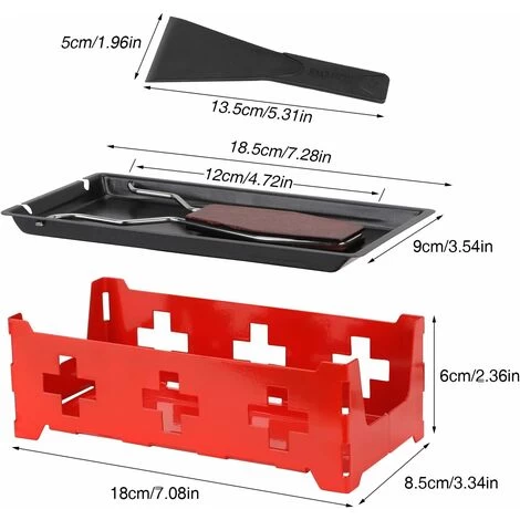 Mini Four Rôtissoire à Fromage Antiadhésif Avec Spatule En Silicone Pour Faire Fondre Le Fromage, Le Chocolat 4 Mini Four Rôtissoire à Fromage Antiadhésif Avec Spatule En Silicone Pour Faire Fondre Le Fromage, Le Chocolat - Image 2