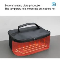 Portable Oven, 12V Car Food Warmer, Personal Mini Microwave For Cooking & Reheating Food, Electric Heated Lunch Box For Travel, Camping, Office, Home -Kitchen Supplies Discount Store 95534192 3