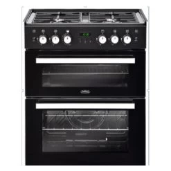 Belling 602DITCPRLPGBLK Drop In Static 60cm Double Oven - LPG Gas - 444410625
