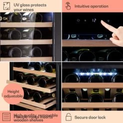 Klarstein Barossa 50 Uno Wine Refrigerator 1 Zone 120 Litres / 50 Bottles Touch Display -Kitchen Supplies Discount Store 96685167 5