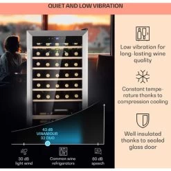 Klarstein Vinamour 32 Uno Wine Fridge 1 Zone 95 L / 36 Bottles 4-18°C Touch 10 Klarstein Vinamour 32 Uno Wine Fridge 1 Zone 95 L / 36 Bottles 4-18°C Touch -Kitchen Supplies Discount Store 96890172 4