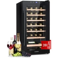 Klarstein Barossa 29 Uno Wine Refrigerator 1 Zone 88 Litres / 28 Bottles Touch Display