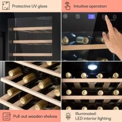 Klarstein Barossa 29 Uno Wine Refrigerator 1 Zone 88 Litres / 28 Bottles Touch Display -Kitchen Supplies Discount Store 96890184 5