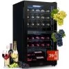 Klarstein Klarstein Shiraz 29 Duo Wine Fridge 2 Zones 80L/29 Bottles 5-22°C Touch Black -Kitchen Supplies Discount Store 96893959 1