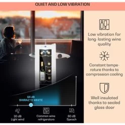 Klarstein Shiraz 12 Slim Uno Wine Fridge 32l/12 Bottles Touch 85 W 5-18 °C LED -Kitchen Supplies Discount Store 97186125 4