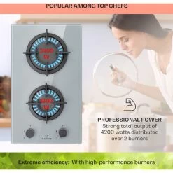Klarstein Firetale Gas Hob 2-Burner Aluminium Burner Natural Gas/Propane Incl. Hose And Pressure Reducer 9 Klarstein Firetale Gas Hob 2-Burner Aluminium Burner Natural Gas/Propane Incl. Hose And Pressure Reducer -Kitchen Supplies Discount Store 97224695 3