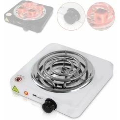 Charcoal Lighter - Electric, 1000 W, 5 Position Thermostat, Overheating Protection, In White - Hot Plate Shisha, Hookah, Natural Charcoal
