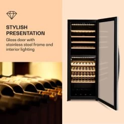 Klarstein Klarstein Vinamour 77 Duo Wine Fridge 191 Litres 5 - 20 °C 2 Cooling Zones -Kitchen Supplies Discount Store 98518474 3